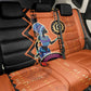 African Woman In Ethnic Dress Back Car Seat Cover Ethnic Geometric Patterns
