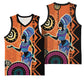African Woman In Ethnic Dress Basketball Jersey Ethnic Geometric Patterns - African Pride