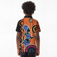 African Woman In Ethnic Dress Kid Polo Shirt Ethnic Geometric Patterns