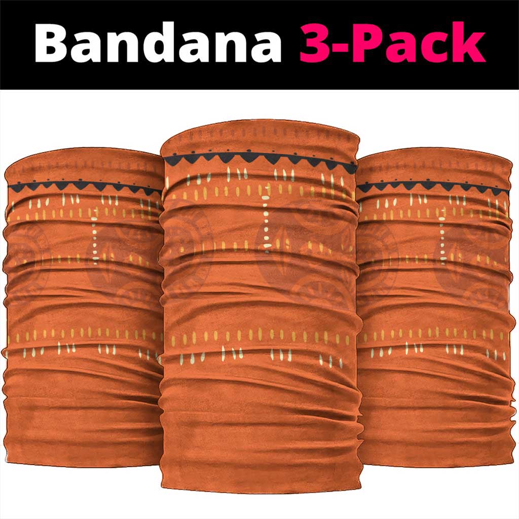 African Woman In Ethnic Dress Neck Gaiter Ethnic Geometric Patterns - African Pride