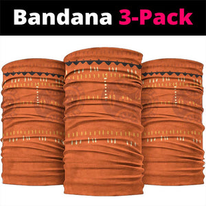 African Woman In Ethnic Dress Neck Gaiter Ethnic Geometric Patterns - African Pride