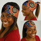 African Woman In Ethnic Dress Neck Gaiter Ethnic Geometric Patterns LT18