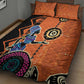 African Woman In Ethnic Dress Quilt Bed Set Ethnic Geometric Patterns