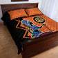 African Woman In Ethnic Dress Quilt Bed Set Ethnic Geometric Patterns