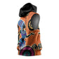 African Woman In Ethnic Dress Sleeveless Hoodie Ethnic Geometric Patterns - African Pride