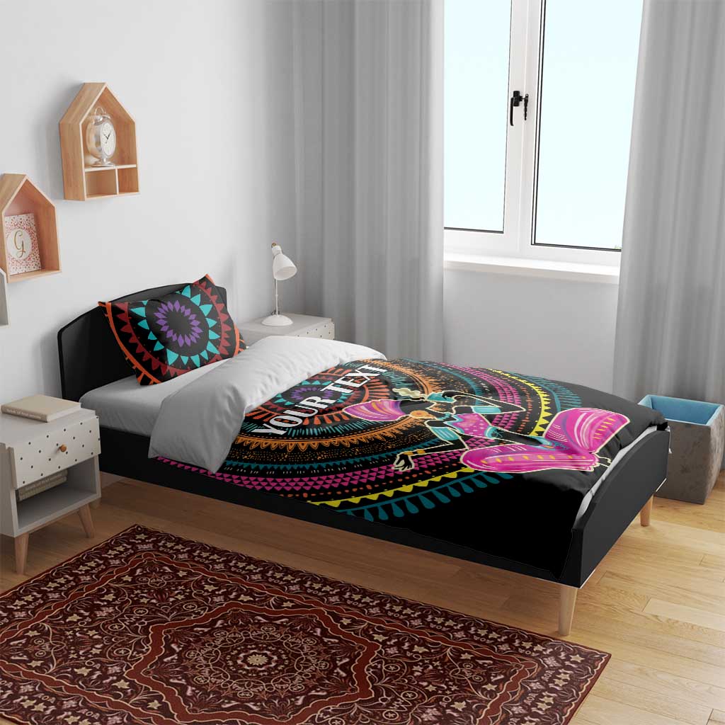 Personalized Africa Bedding Set Beautiful Black Woman