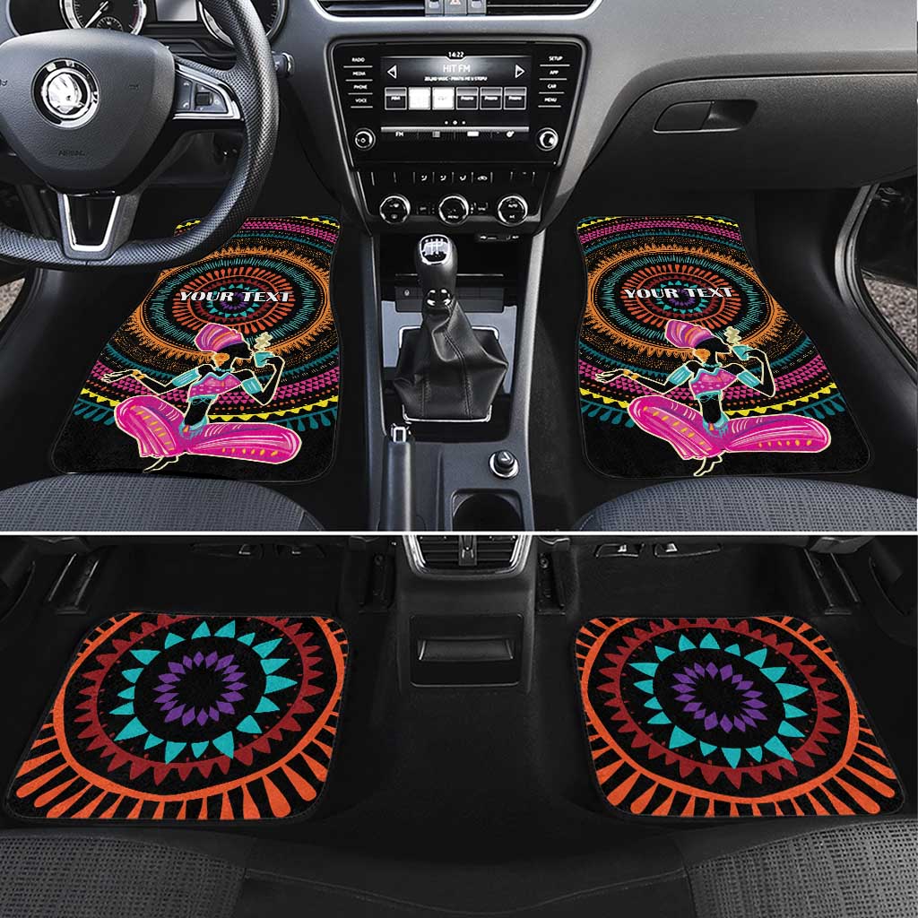 Personalized Africa Car Mats Beautiful Black Woman