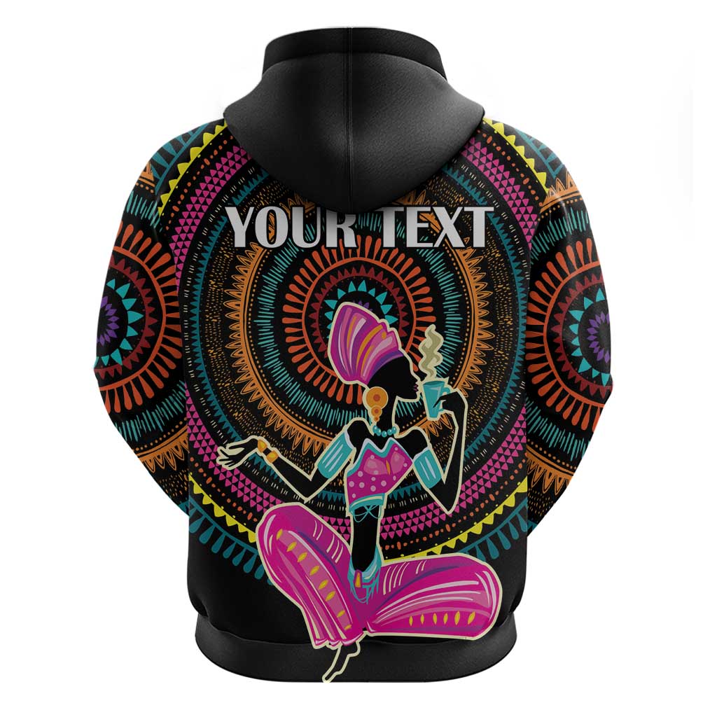 Personalized Africa Hoodie Beautiful Black Woman