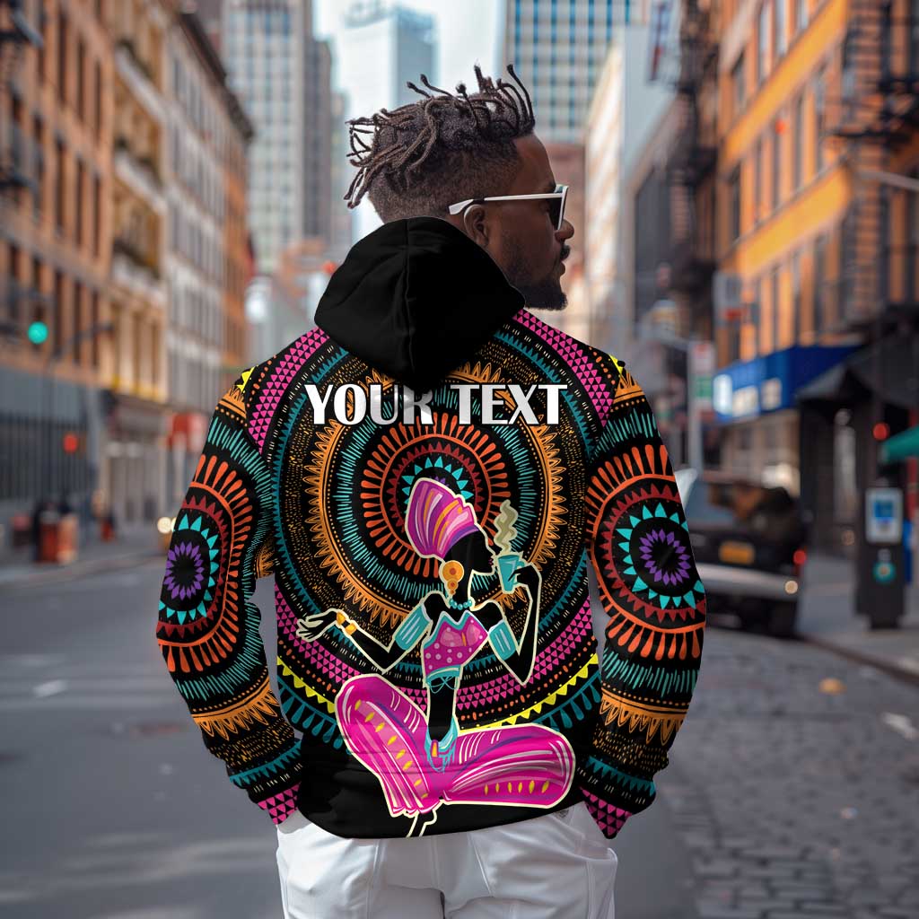 Personalized Africa Hoodie Beautiful Black Woman
