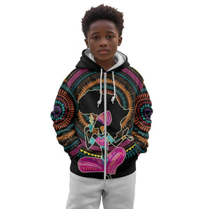 Personalized Africa Kid Hoodie Beautiful Black Woman