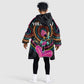 Personalized Africa KId Wearable Blanket Hoodie Beautiful Black Woman