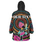 Personalized Africa KId Wearable Blanket Hoodie Beautiful Black Woman