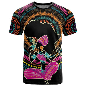 Personalized Africa T shirt Beautiful Black Woman