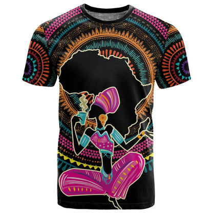 Personalized Africa T shirt Beautiful Black Woman