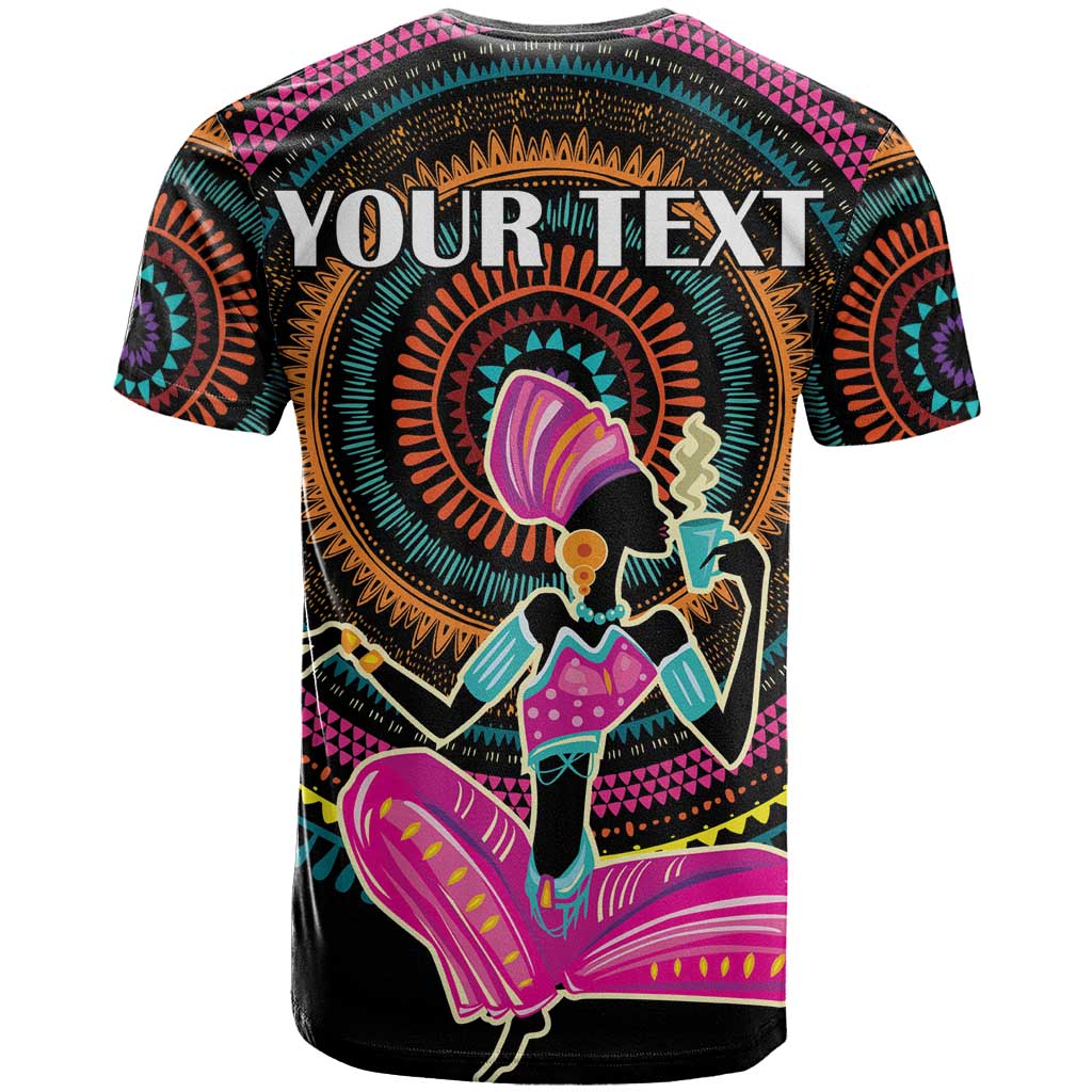Personalized Africa T shirt Beautiful Black Woman
