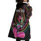 Personalized Africa Wearable Blanket Hoodie Beautiful Black Woman