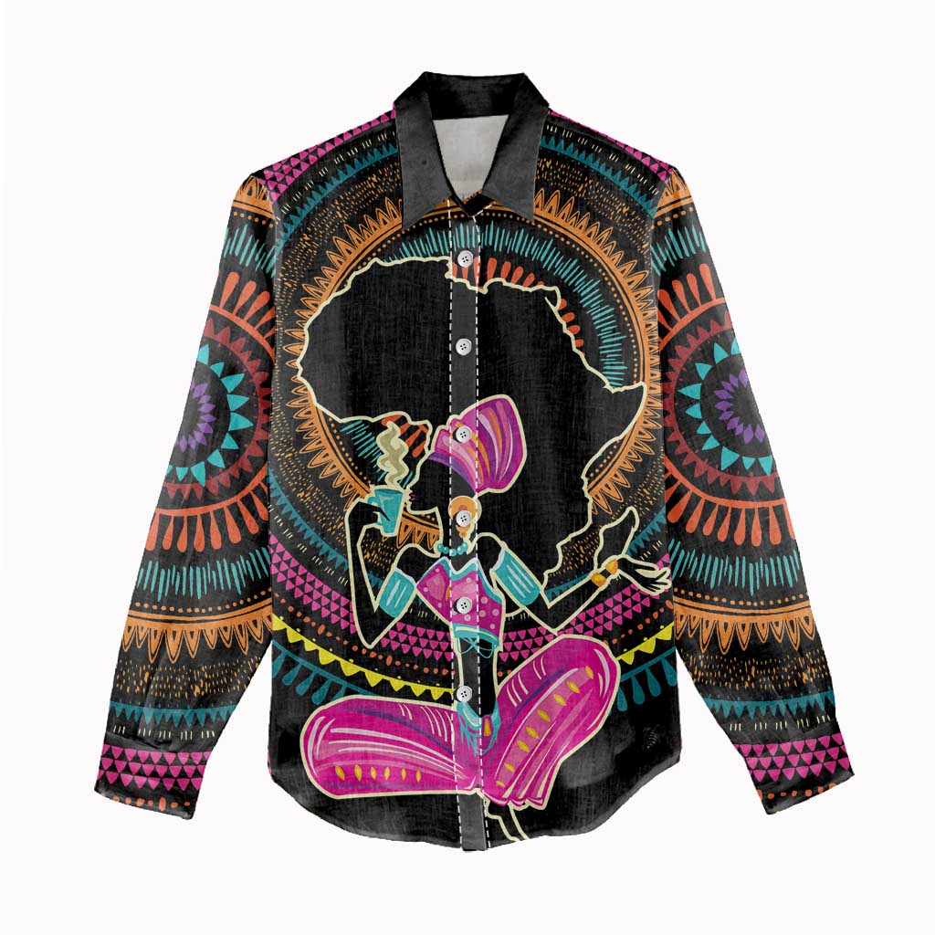 Personalized Africa Women Casual Shirt Beautiful Black Woman LT18