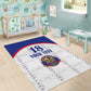Custom Afro-Haitians Football Pride Area Rug Les Grenadiers Veve Vodou White Version - African Pride