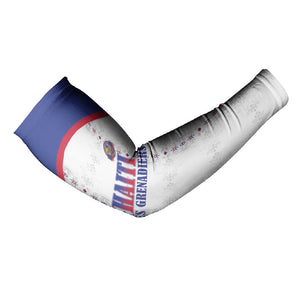 Custom Afro-Haitians Football Pride Arm Sleeves Les Grenadiers Veve Vodou White Version