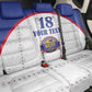 Custom Afro-Haitians Football Pride Back Car Seat Cover Les Grenadiers Veve Vodou White Version - African Pride