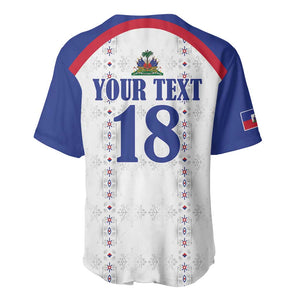 Custom Afro-Haitians Football Pride Baseball Jersey Les Grenadiers Veve Vodou White Version LT18