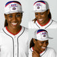 Afro-Haitians Football Pride Baseball Net Cap Les Grenadiers Veve Vodou White Version - African Pride
