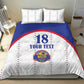 Custom Afro-Haitians Football Pride Bedding Set Les Grenadiers Veve Vodou White Version - African Pride