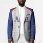 Custom Afro-Haitians Football Pride Blazer Les Grenadiers Veve Vodou White Version