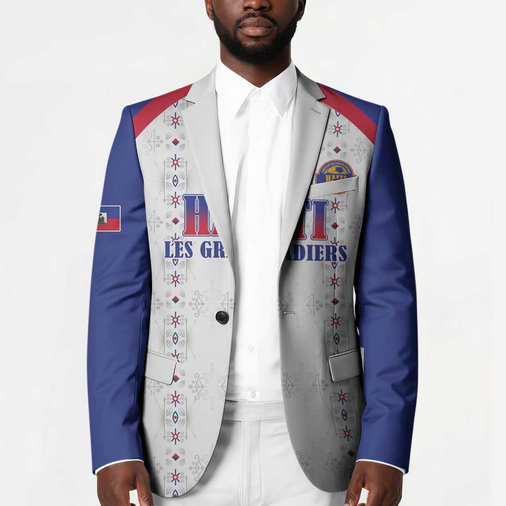 Custom Afro-Haitians Football Pride Blazer Les Grenadiers Veve Vodou White Version
