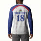 Custom Afro-Haitians Football Pride Button Sweatshirt Les Grenadiers Veve Vodou White Version