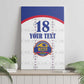 Custom Afro-Haitians Football Pride Canvas Wall Art Les Grenadiers Veve Vodou White Version - African Pride