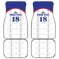 Custom Afro-Haitians Football Pride Car Mats Les Grenadiers Veve Vodou White Version - African Pride