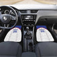 Custom Afro-Haitians Football Pride Car Mats Les Grenadiers Veve Vodou White Version - African Pride