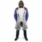 Custom Afro-Haitians Football Pride Cloak Les Grenadiers Veve Vodou White Version