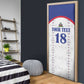 Custom Afro-Haitians Football Pride Door Cover Les Grenadiers Veve Vodou White Version