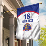 Custom Afro-Haitians Football Pride Garden Flag Les Grenadiers Veve Vodou White Version - African Pride