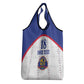 Custom Afro-Haitians Football Pride Grocery Bag Les Grenadiers Veve Vodou White Version - African Pride