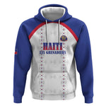Custom Afro-Haitians Football Pride Hoodie Les Grenadiers Veve Vodou White Version - African Pride