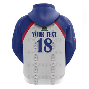 Custom Afro-Haitians Football Pride Hoodie Les Grenadiers Veve Vodou White Version - African Pride