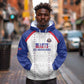 Custom Afro-Haitians Football Pride Hoodie Les Grenadiers Veve Vodou White Version - African Pride