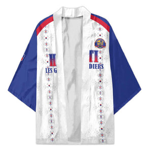 Custom Afro-Haitians Football Pride Kimono Les Grenadiers Veve Vodou White Version