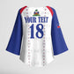 Custom Afro-Haitians Football Pride Kimono Sleeve Blouse Les Grenadiers Veve Vodou White Version