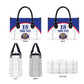 Custom Afro-Haitians Football Pride Leather Bag Les Grenadiers Veve Vodou White Version
