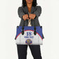 Custom Afro-Haitians Football Pride Leather Bag Les Grenadiers Veve Vodou White Version