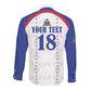 Custom Afro-Haitians Football Pride Long Sleeve Button Shirt Les Grenadiers Veve Vodou White Version - African Pride