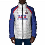 Custom Afro-Haitians Football Pride Padded Jacket Les Grenadiers Veve Vodou White Version