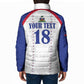 Custom Afro-Haitians Football Pride Padded Jacket Les Grenadiers Veve Vodou White Version