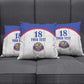 Custom Afro-Haitians Football Pride Pillow Cover Les Grenadiers Veve Vodou White Version