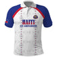 Custom Afro-Haitians Football Pride Polo Shirt Les Grenadiers Veve Vodou White Version LT18