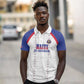 Custom Afro-Haitians Football Pride Polo Shirt Les Grenadiers Veve Vodou White Version - African Pride